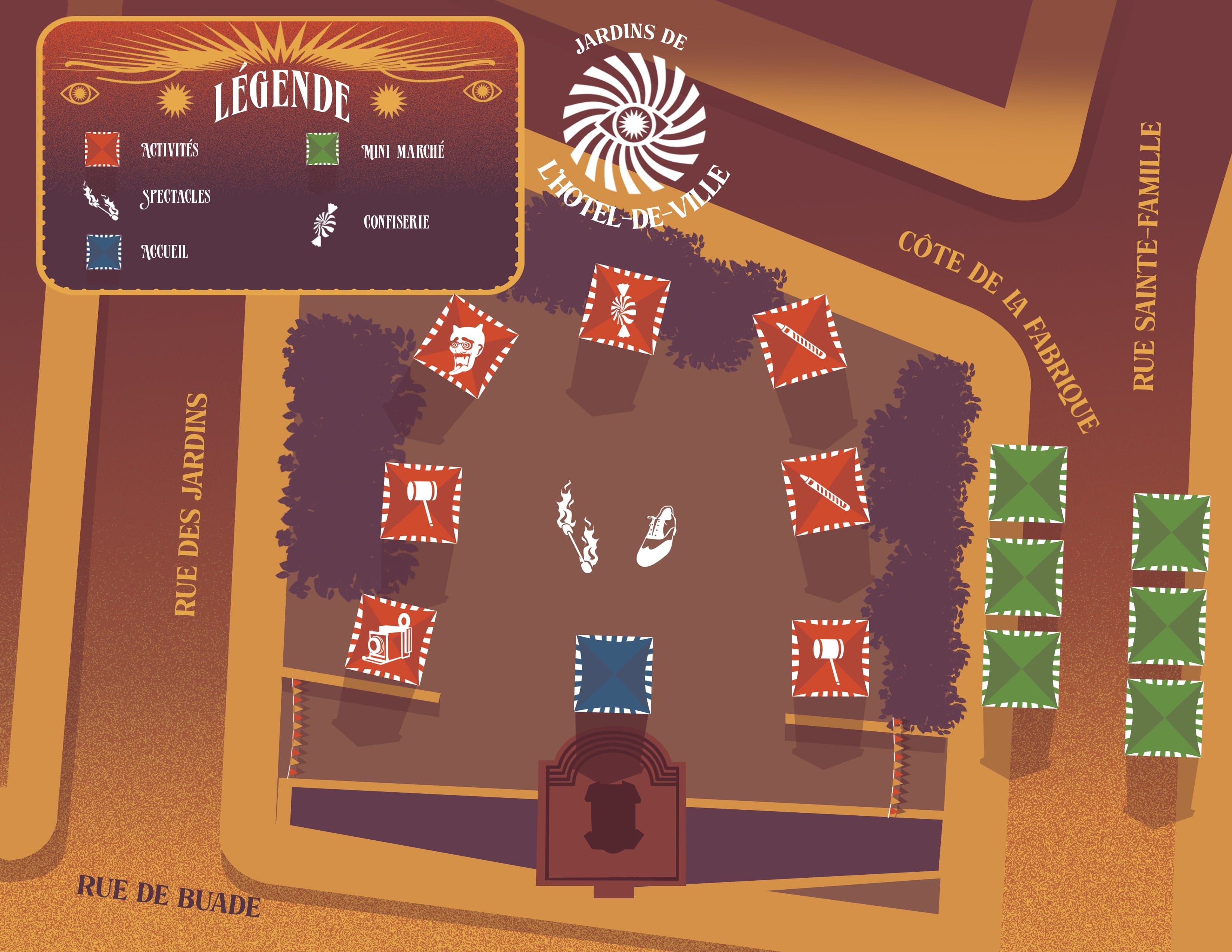 Carte Place de l'Hôtel-de-Ville